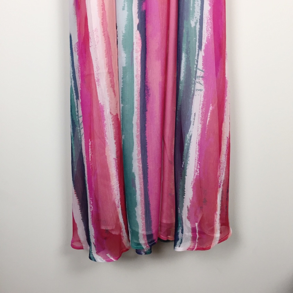 BB Dakota Joyner Watercolor Maxi Dress sz XS - Picture 6 of 6